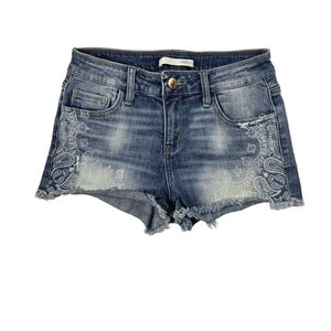 Daytrip Capricorn High Rise Denim Blue Women's Shorts Sz 26